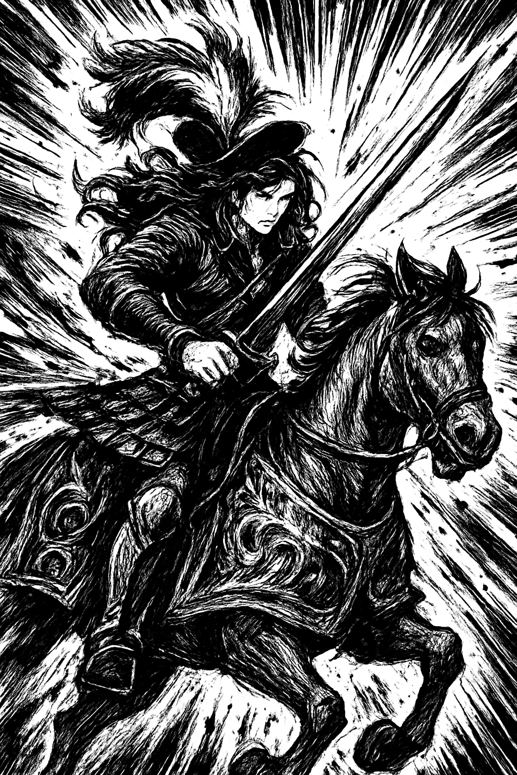 a woman riding on the back of a horse