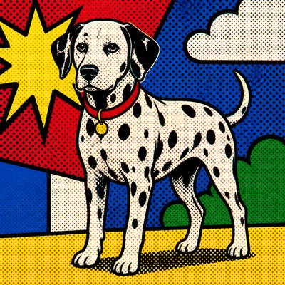animal standing in natural pose — Pop Art Style