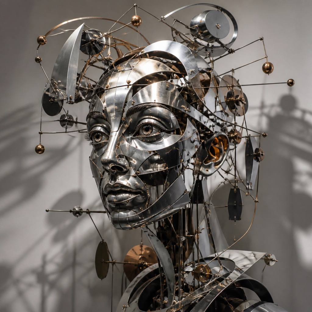 Kinetic Sculpture Art Style AI art example