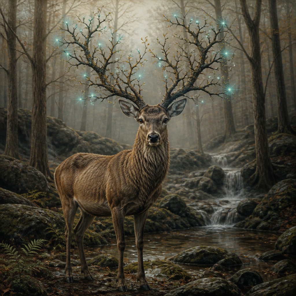 animal standing in natural pose