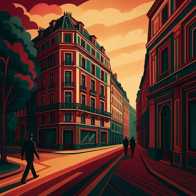 Vintage Retro Fashion Design Style Transfer Example