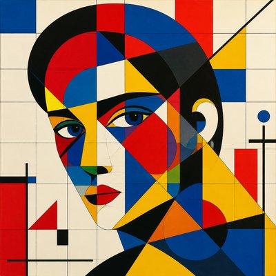 Bauhaus Geometric Art example