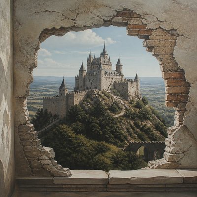 majestic castle on a hilltop