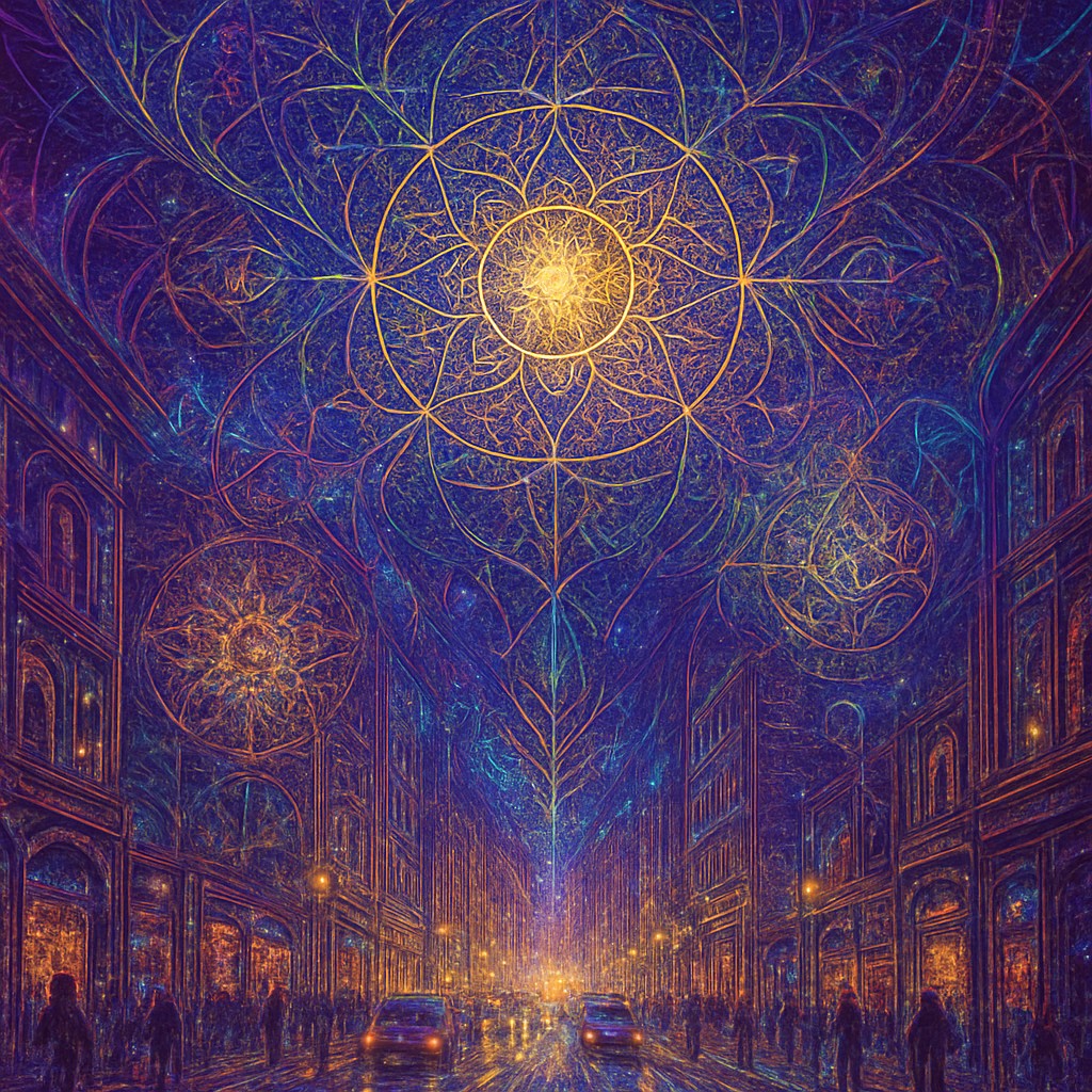 urban street with city activity