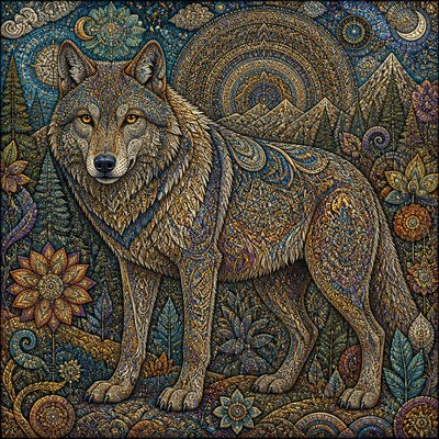 animal standing in natural pose — Complexity Art Style
