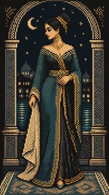 full-length portrait of an elegant figure