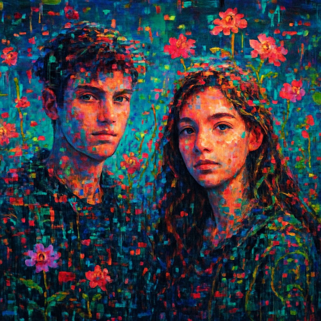 portrait of two people together