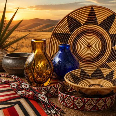 still life with everyday objects — Eswatini Art Style