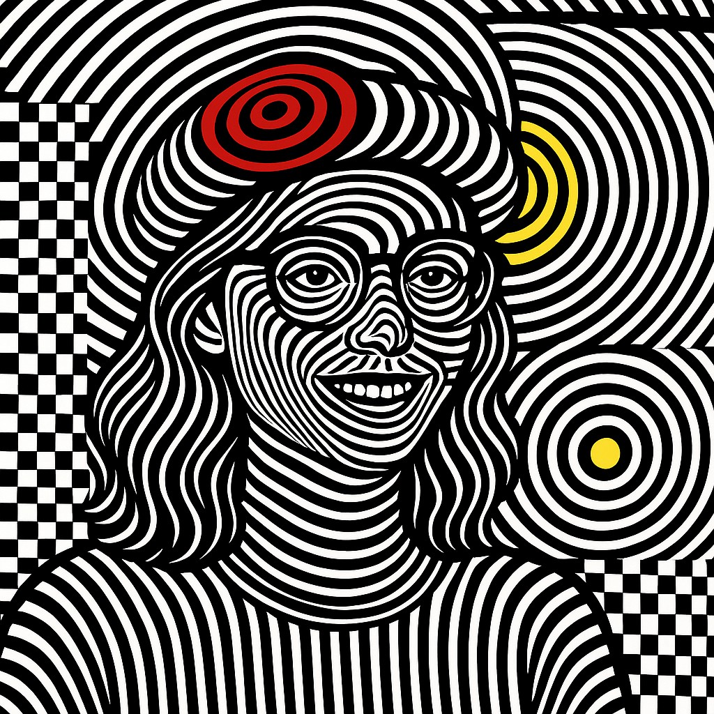 Op Art Style Style Transfer Example