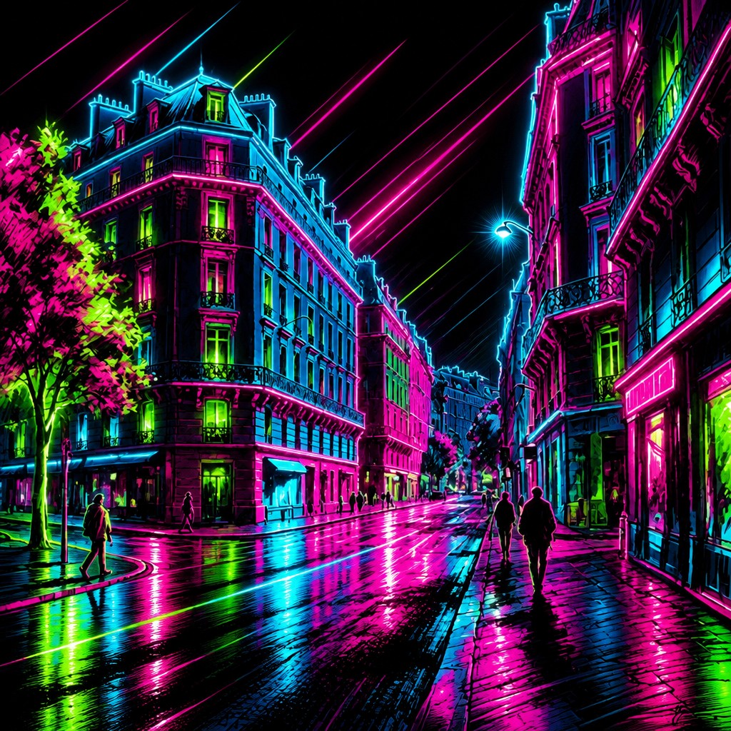 Neon Pop Art Style Style Transfer Example