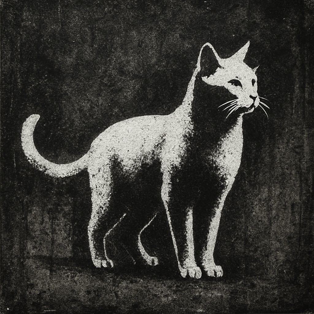 animal standing in natural pose