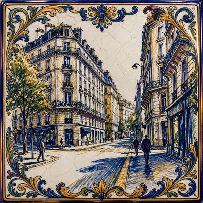Majolica Ceramic Art Style Style Transfer Example