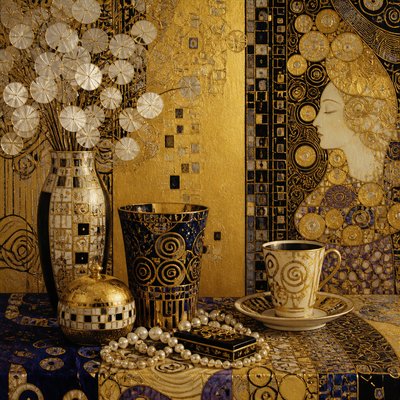 still life with everyday objects — Austrian Art Style