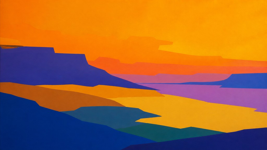 sweeping panoramic landscape with a dramatic sky