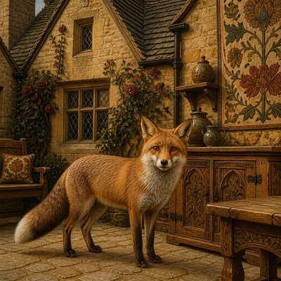 animal standing in natural pose