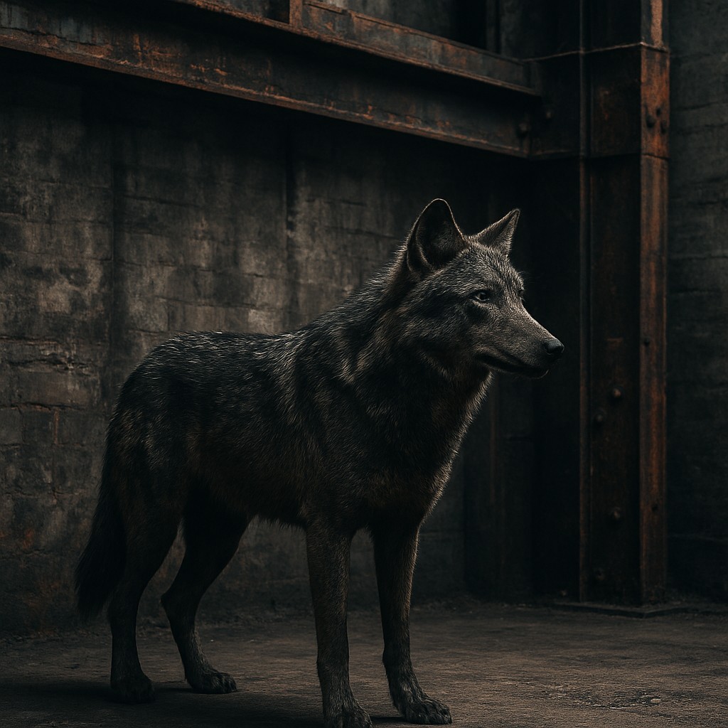 animal standing in natural pose