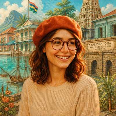Mauritian Art Style Style Transfer Example