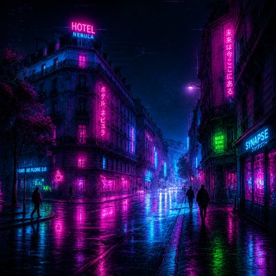 Cyberpunk Art Style Style Transfer Example