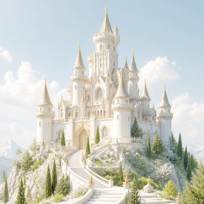 majestic castle on a hilltop