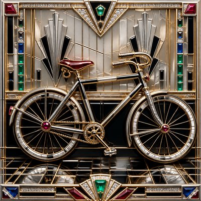 bicyle resting against a wall
