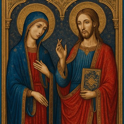portrait of two people together