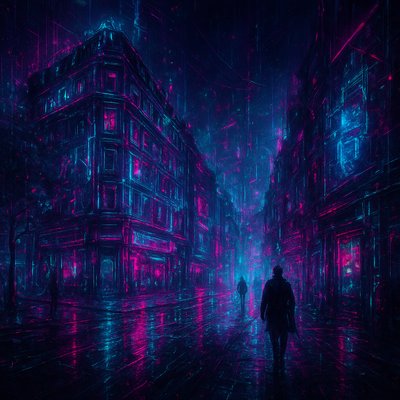 Cyberpunk Art Style Style Transfer Example