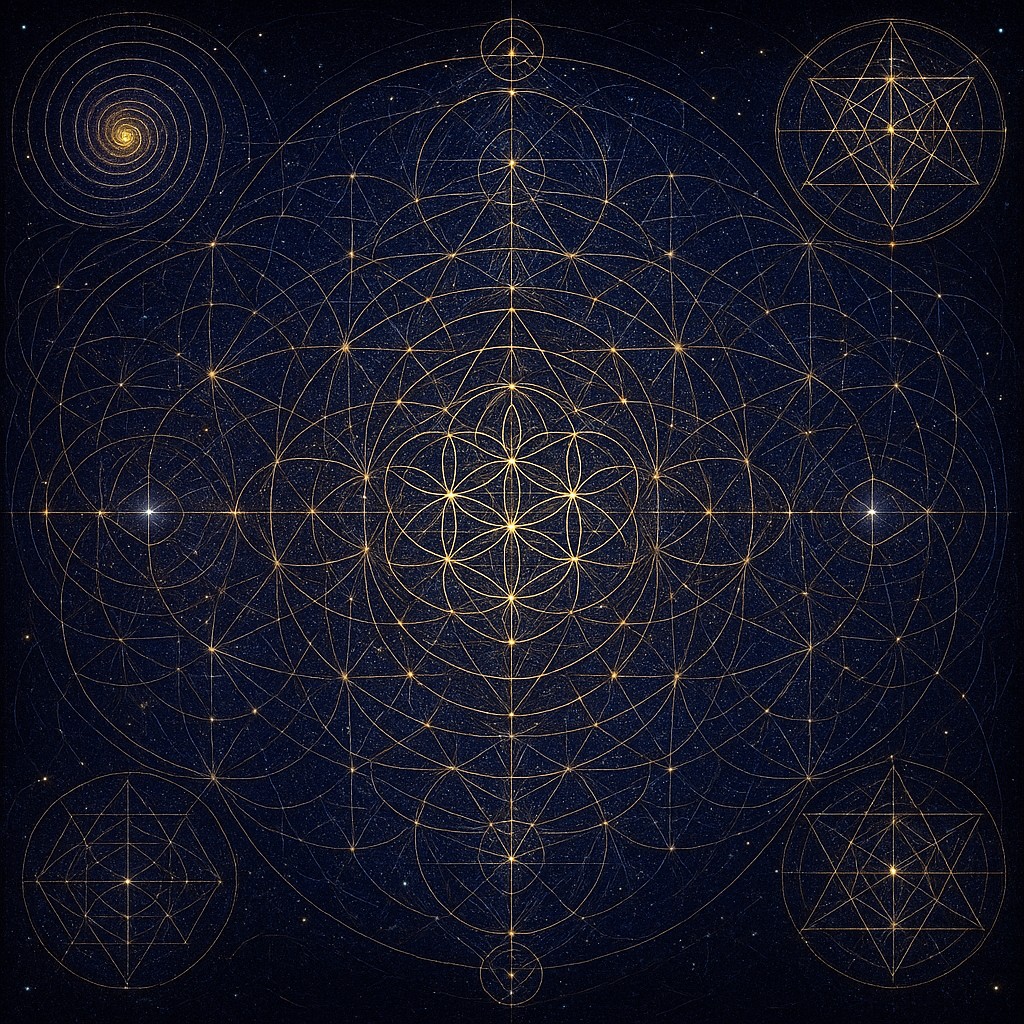 Sacred Geometric Art Style Transfer Example