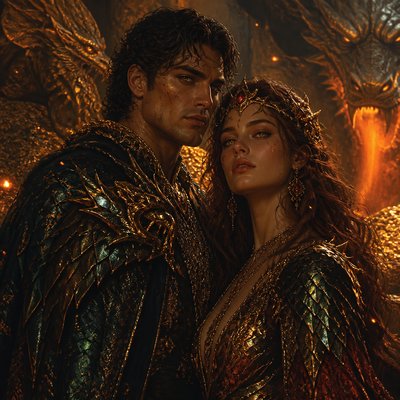 portrait of two people together