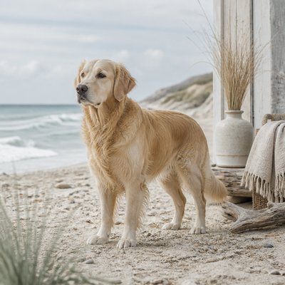 animal standing in natural pose — Coastal Interior Design