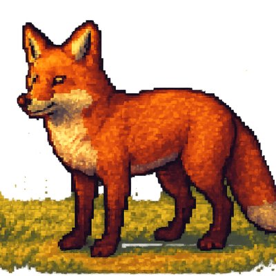 animal standing in natural pose