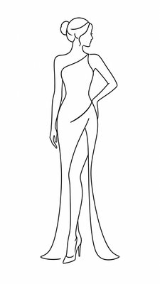 full-length portrait of an elegant figure