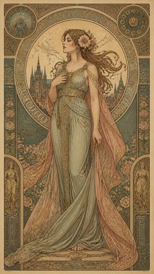 full-length portrait of an elegant figure