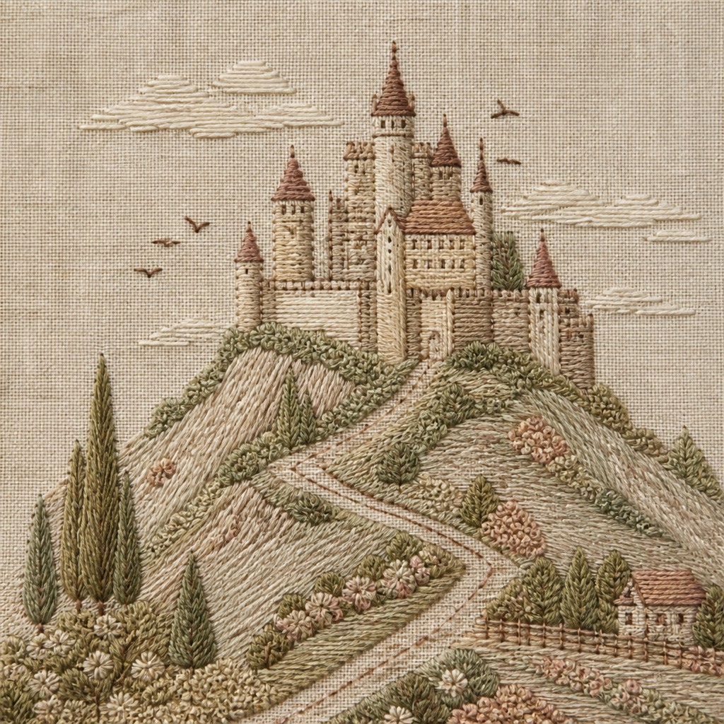 majestic castle on a hilltop