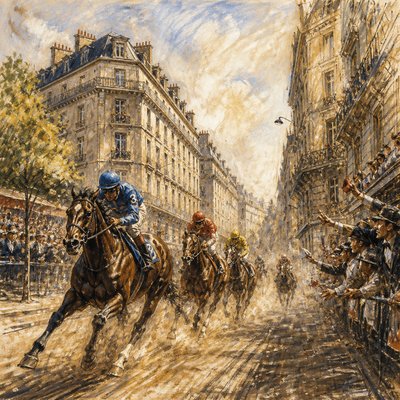 Sporting Art Style Style Transfer Example