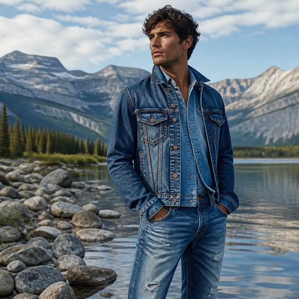 Denim-on-Denim Fashion Style example artwork 2