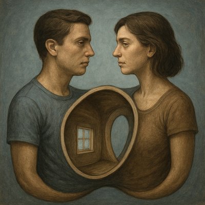 portrait of two people together