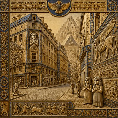 Iraqi Art Style Style Transfer Example