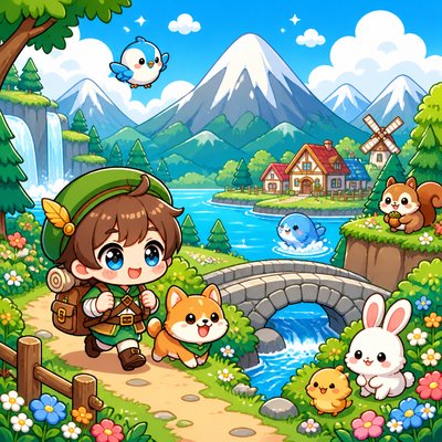 wide landscape with natural scenery