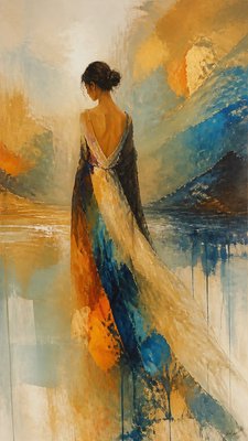 full-length portrait of an elegant figure