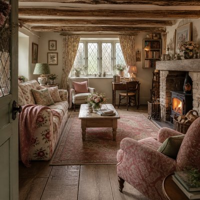 house with front view — English Cottage Interior Design