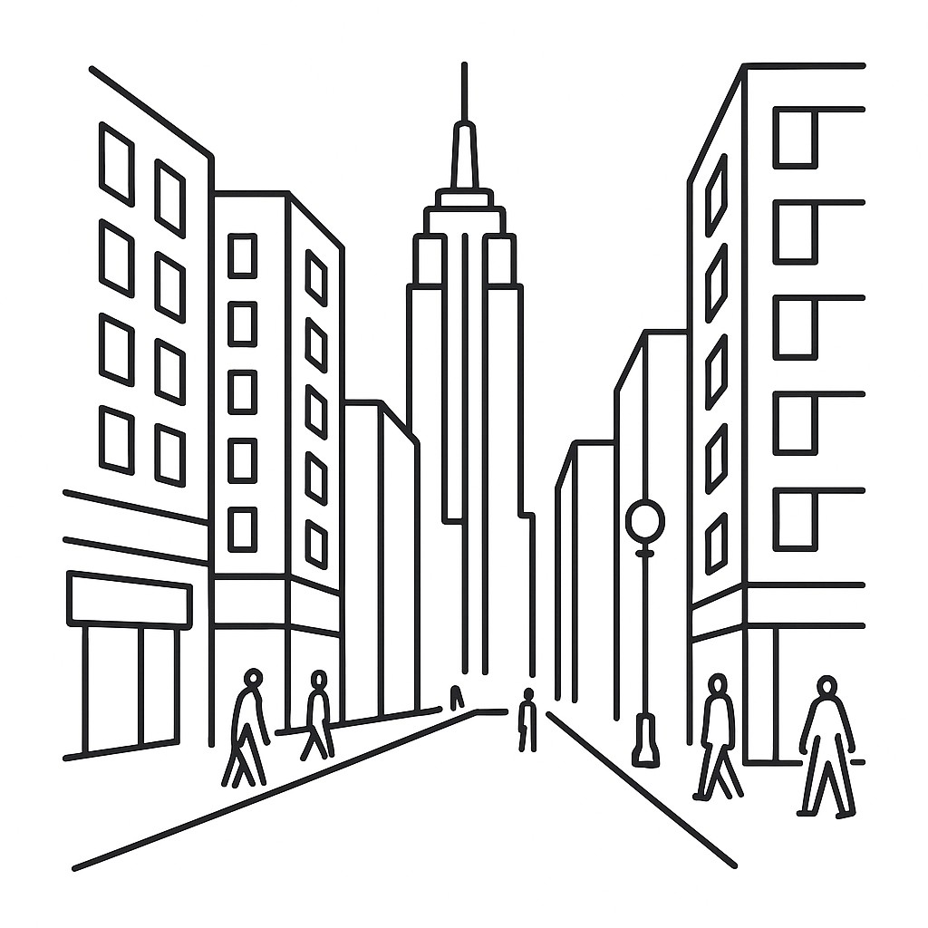 Line Art Icon Design Style Transfer Example