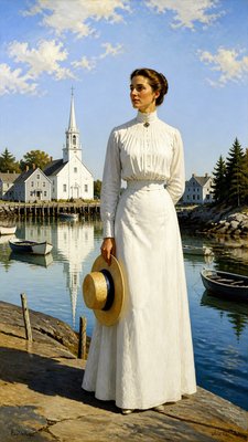 full-length portrait of an elegant figure
