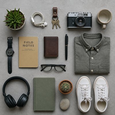 still life with everyday objects