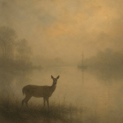 animal standing in natural pose — Tonal Unity Art Style