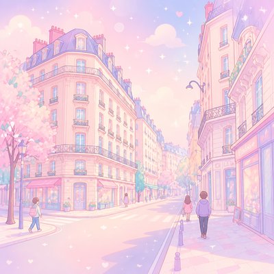 Kawaii Pastel Anime Art Style Style Transfer Example