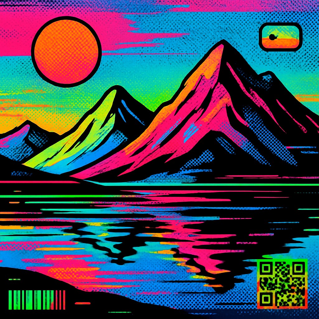 serene landscape with mountains and water