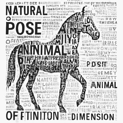 animal standing in natural pose