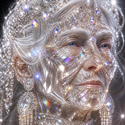 close-up portrait of an elderly person with expressive weathered features