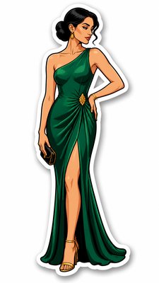 full-length portrait of an elegant figure