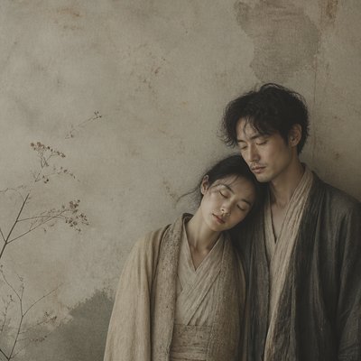 portrait of two people together